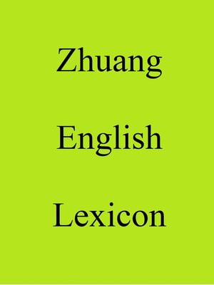 cover image of Zhuang English Lexicon